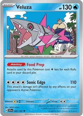 Veluza card from SV07: Stellar Crown