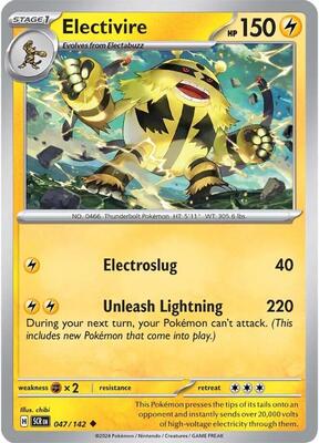 Electivire card from SV07: Stellar Crown