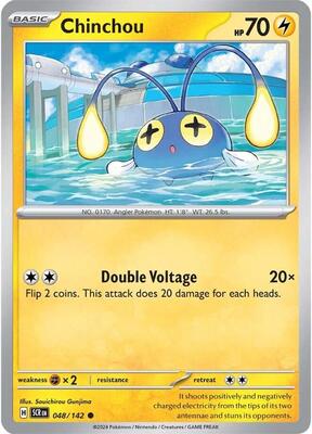 Chinchou card from SV07: Stellar Crown