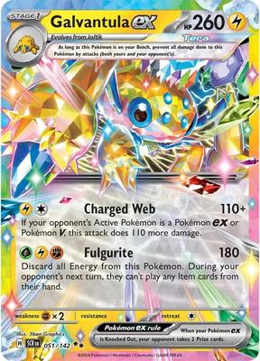 Galvantula ex - 051/142 card from SV07: Stellar Crown