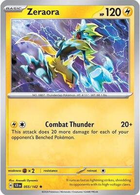 Zeraora - 055/142 card from SV07: Stellar Crown