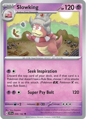 Slowking card from SV07: Stellar Crown