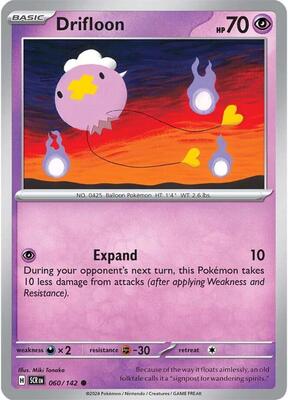 Drifloon card from SV07: Stellar Crown
