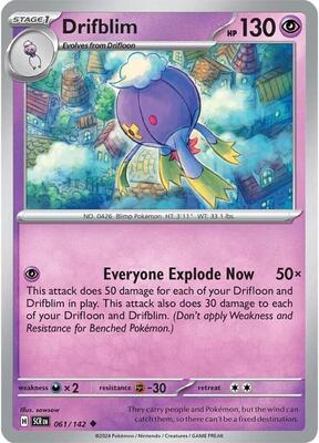 Drifblim card from SV07: Stellar Crown