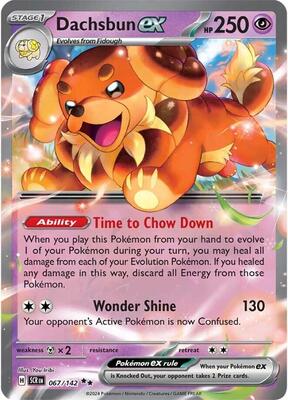 Dachsbun ex - 067/142 card from SV07: Stellar Crown