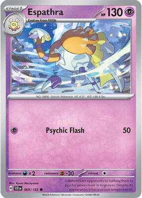 Espathra card from SV07: Stellar Crown