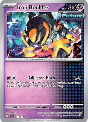 Iron Boulder card from SV07: Stellar Crown
