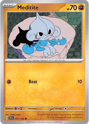 Meditite - 077/142 card from SV07: Stellar Crown