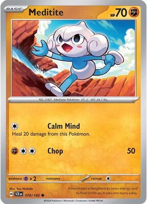 Meditite - 078/142 card from SV07: Stellar Crown