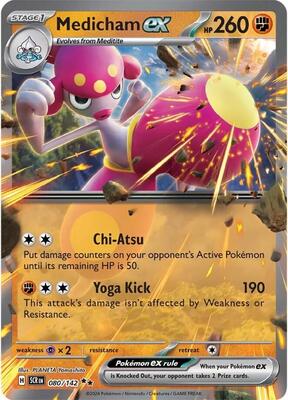 Medicham ex - 080/142 card from SV07: Stellar Crown