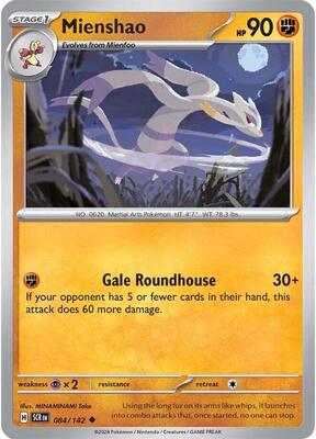 Mienshao card from SV07: Stellar Crown