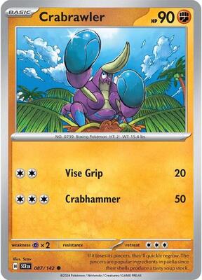 Crabrawler card from SV07: Stellar Crown