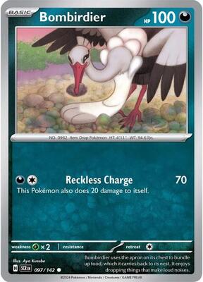 Bombirdier card from SV07: Stellar Crown