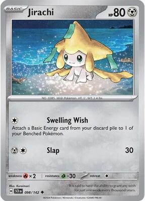 Jirachi card from SV07: Stellar Crown