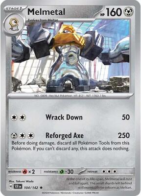Melmetal card from SV07: Stellar Crown