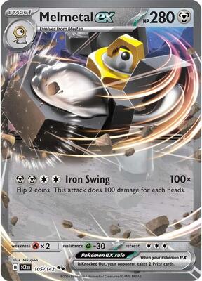 Melmetal ex card from SV07: Stellar Crown