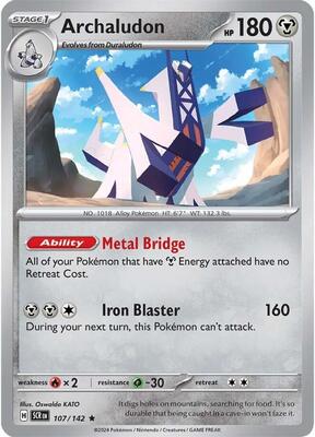 Archaludon - 107/142 card from SV07: Stellar Crown