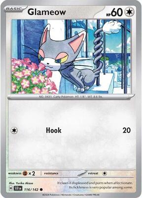 Glameow card from SV07: Stellar Crown