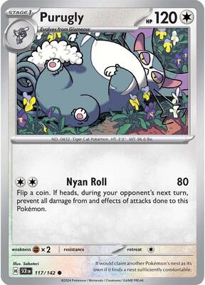 Purugly card from SV07: Stellar Crown