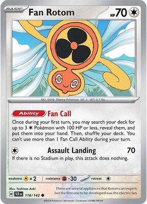 Fan Rotom card from SV07: Stellar Crown