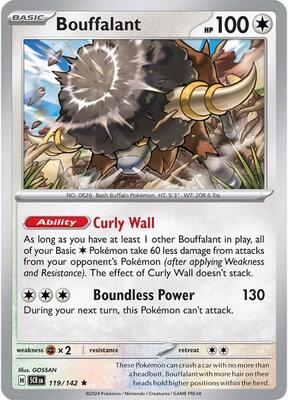 Bouffalant card from SV07: Stellar Crown