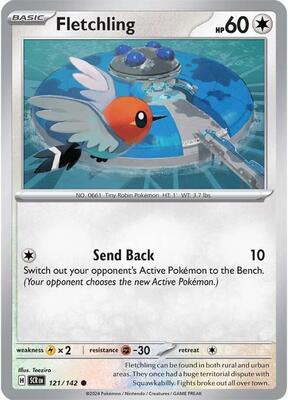 Fletchling card from SV07: Stellar Crown