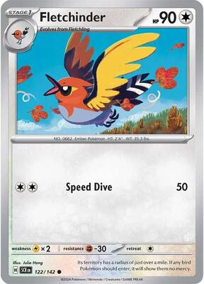 Fletchinder card from SV07: Stellar Crown