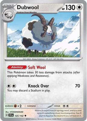 Dubwool card from SV07: Stellar Crown