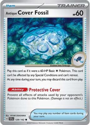 Antique Cover Fossil card from SV07: Stellar Crown