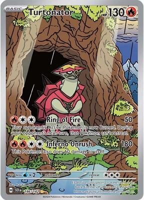Turtonator - 146/142 card from SV07: Stellar Crown