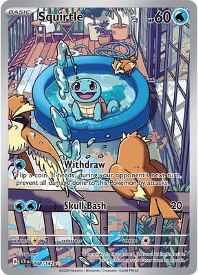 Squirtle card from SV07: Stellar Crown