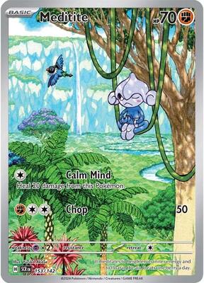 Meditite - 153/142 card from SV07: Stellar Crown