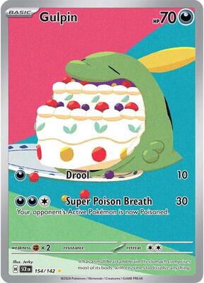 Gulpin - 154/142 card from SV07: Stellar Crown
