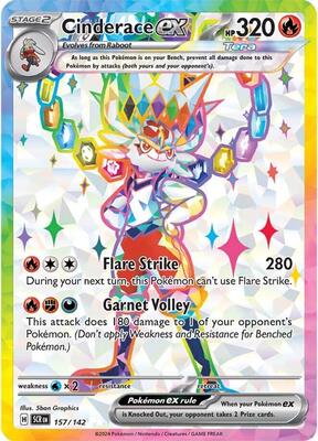 Cinderace ex - 157/142 card from SV07: Stellar Crown