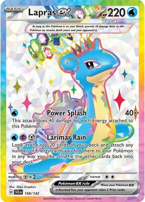 Lapras ex - 158/142 card from SV07: Stellar Crown