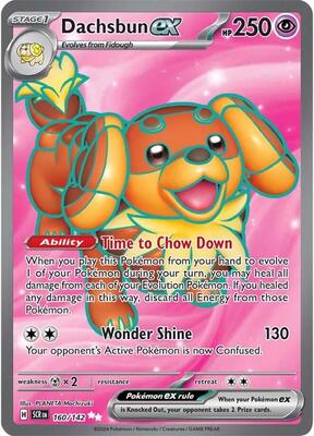 Dachsbun ex - 160/142 card from SV07: Stellar Crown