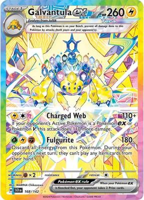 Galvantula ex - 168/142 card from SV07: Stellar Crown