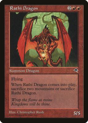 Rathi Dragon card from Tempest
