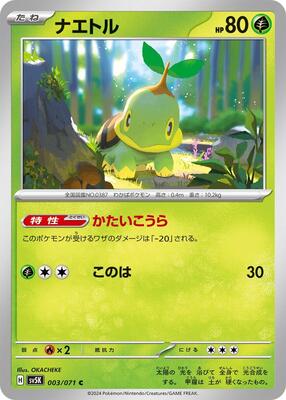 Turtwig card from SV5K: Wild Force