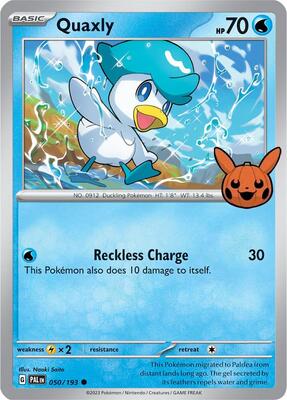 Quaxly - 050/193 card from Trick or Trade BOOster Bundle 2024