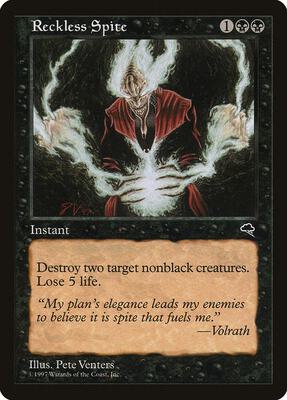 Reckless Spite card from Tempest