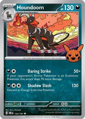Houndoom card from Trick or Trade BOOster Bundle 2024