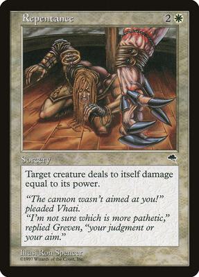 Repentance card from Tempest