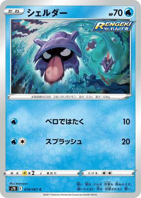 Shellder card from S7R: Blue Sky Stream
