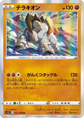 Terrakion card from S12: Paradigm Trigger