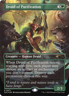Druid of Purification (Rainbow Foil) card from Secret Lair Drop Series