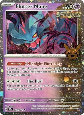 Flutter Mane (Cosmos Holo) card from Trick or Trade BOOster Bundle 2024