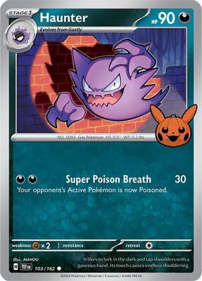 Haunter card from Trick or Trade BOOster Bundle 2024