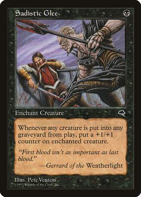 Sadistic Glee card from Tempest