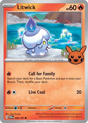 Litwick card from Trick or Trade BOOster Bundle 2024
